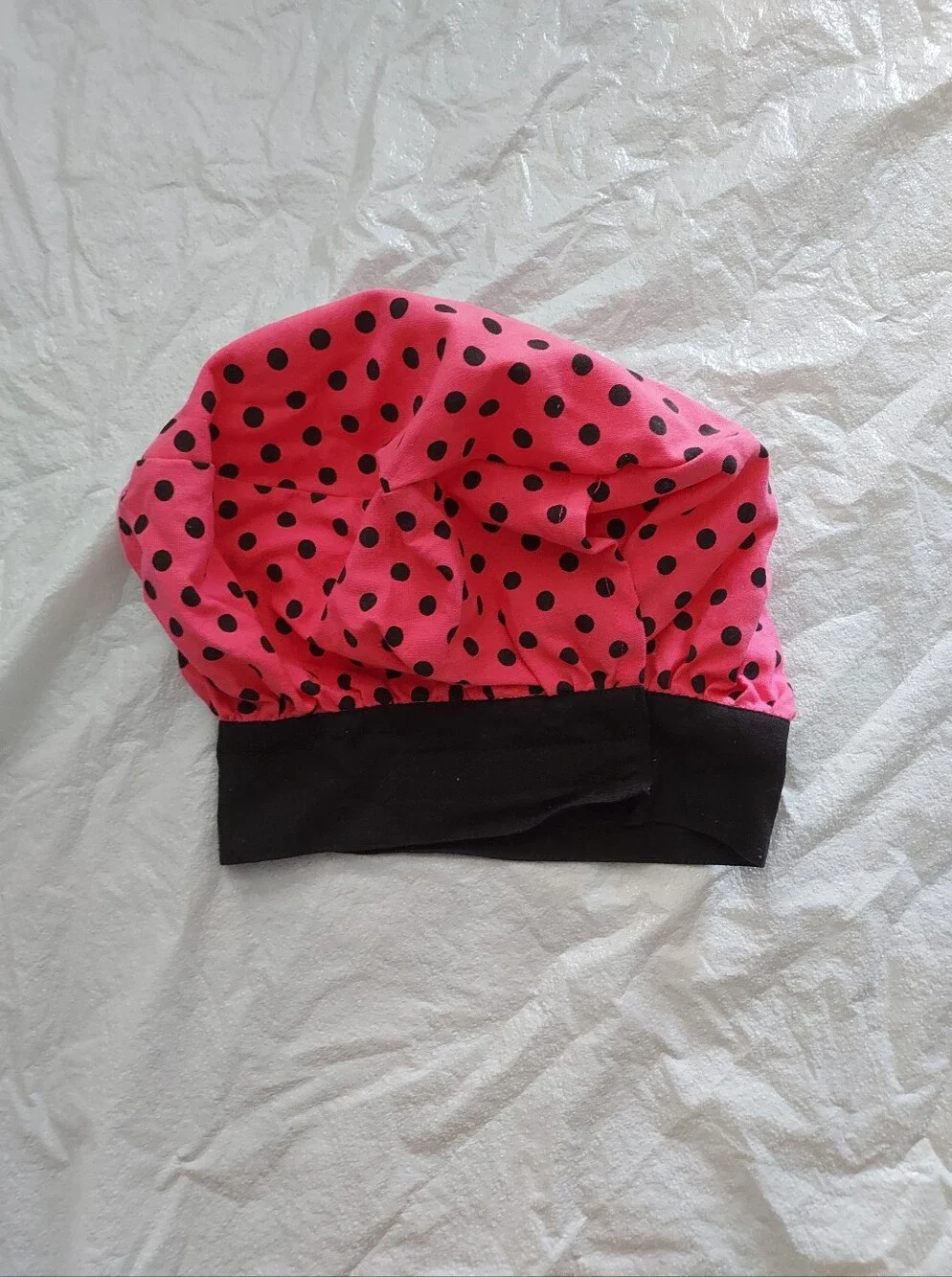 Drama Queen Pink Polka Dot Kids Bakers Cap